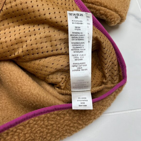 Patagonia Women's Retro Pile Fleece 'Nest Brown' Jacket 22795-NESB size XS - Picture 3 of 6